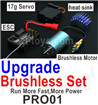 UDIRC 1608 Upgrade Brushless set-PRO01. UDI 1604 Brushless 1/16 Rally Car Accessories.