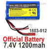 UDIRC 1608 RC Battery,1601-012.Official 7.4v 1200mah lipo battery packs. UDI 1608 1/16 Rally Car Accessories.
