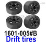 UDIRC 1608 Drift tires.1601-005#B.Total 4 Set. UDI 1608 1/16 Rally Car Accessories.