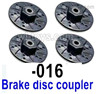 UDIRC 1608 Brake disc coupler.1601-016.Total 4 Set. UDI 1608 1/16 Rally Car Accessories.