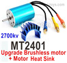 UDIRC 1608 2700kv Brushess motor + Motor heat sink-MT2401. UDI 1608 1/16 Rally Car Accessories.