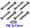 UDIRC 1608 Step Screws.1601-050.PM 2x13mm. Total 8pcs. UDI 1608 1/16 Rally Car Accessories.