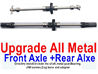 WPL B-16 B16 Parts-08-05 Upgrade All Metal Front and rear axle shaft(Directlry install,Include the shaft,metal gear,Bearing),WPL B-16 B16 RC Car Parts,WPL 6X6 Parts,WPL B16 B-16 RC Military Truck Spare parts Accessories,WPL 1:16 Off-road Truck Parts