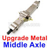WPL B-36 B36 URAL-4360 Spare Parts-06-03 Upgrade Metal Middle axle-Silver color,WPL B-36 B36 RC Car Parts,WPL Parts,WPL B-36 B36 RC Military Truck Spare parts Accessories,WPL 6X6 1:16 Off-road Truck Parts