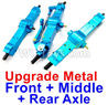 WPL B-36 B36 URAL-4360 Spare Parts-06-09 Upgrade Metal Front axle+Upgrade Metal Middle axle+Upgrade Metal Rear axle-Blue color,WPL B-36 B36 RC Car Parts,WPL Parts,WPL B-36 B36 RC Military Truck Spare parts Accessories,WPL 6X6 1:16 Off-road Truck Parts