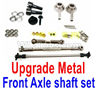 WPL B-36 B36 URAL-4360 Spare Parts-08-10 Upgrade Front All Metal Axle shaft Set-Silver,WPL B-36 B36 RC Car Parts,WPL Parts,WPL B-36 B36 RC Military Truck Spare parts Accessories,WPL 6X6 1:16 Off-road Truck Parts