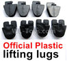 WPL B-36 B36 URAL-4360 Spare Parts-10-02 Official Plastic lifting lugs(8pcs),WPL B-36 B36 RC Car Parts,WPL Parts,WPL B-36 B36 RC Military Truck Spare parts Accessories,WPL 6X6 1:16 Off-road Truck Parts