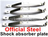 WPL B-36 B36 URAL-4360 Spare Parts-10-05 Official Steel shock absorber plate,Leaf spring shock absorber(4pcs),WPL B-36 B36 RC Car Parts,WPL Parts,WPL B-36 B36 RC Military Truck Spare parts Accessories,WPL 6X6 1:16 Off-road Truck Parts