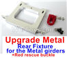 WPL B-36 B36 URAL-4360 Spare Parts-12-06 Upgrade Metal Rear Fixture for the Metal girders & Red rescue buckle,WPL B-36 B36 RC Car Parts,WPL Parts,WPL B-36 B36 RC Military Truck Spare parts Accessories,WPL 6X6 1:16 Off-road Truck Parts