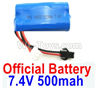 WPL B-36 B36 URAL-4360 Spare Parts-14-01 Official 7.4V 500Mah Battery(1pcs),WPL B-36 B36 RC Car Parts,WPL Parts,WPL B-36 B36 RC Military Truck Spare parts Accessories,WPL 6X6 1:16 Off-road Truck Parts