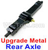 WPL B14 B-14 4X4 Truck Parts Upgrade Metal Rear axle-Black color.
