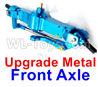 WPL B14 B-14 4X4 Truck Parts Upgrade Metal Front axle-Blue color.