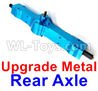 WPL B14 B-14 4X4 Truck Parts Upgrade Metal Rear axle-Blue color.