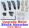 WPL B14 B-14 4X4 Truck Parts Upgrade Metal absorber(4pcs)-Also include the screws and 8pcs spring-33mm length between the two hole.