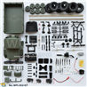 WPL B16 Parts-01-03 KIT version empty car version need to assemble yourself (without electronic components,Also the Remote control,battery,USB charging cable, etc. are not included)-Green,WPL B16 B-16 RC Car Accessories