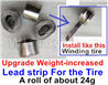 WPL B16 Parts-02-06 Upgrade Weight-increased Lead strip For the Tire-One roll about 24g-(Total 4 Roll),WPL B16 B-16 RC Car Accessories