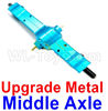 WPL B16 Parts-06-11 Upgrade Metal Middle axle-Blue color,WPL B16 B-16 RC Car Accessories