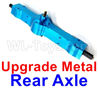 WPL B16 Parts-06-12 Upgrade Metal Rear axle-Blue color,WPL B16 B-16 RC Car Accessories