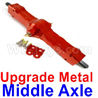 WPL B16 Parts-06-15 Upgrade Metal Middle axle-Red color,WPL B16 B-16 RC Car Accessories