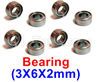 WPL B16 Parts-08-23 Bearing(3X6X2mm)-8pcs,WPL B16 B-16 RC Car Accessories
