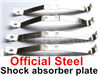 WPL B16 Parts-09-05 Official Steel shock absorber plate,Leaf spring shock absorber(4pcs),WPL B16 B-16 RC Car Accessories