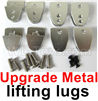 WPL B16 Parts-11-03 Upgrade All metal lifting lugs(8pcs), upgrade metal parts For 4 or 6 Drive Miltary truck,WPL B16 B-16 RC Car Accessories