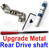 WPL B16 Parts-31-05 Upgrade Rear Metal Drive shaft(1pcs-Silver color)-with screws,wrench and Sickl,WPL B16 B-16 RC Car Parts,WPL 6X6 Parts,WPL B16 B-16 RC Military Truck Spare parts Accessories,WPL 1:16 Off-road Truck Parts