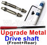 WPL C14 C-14 Hercules Parts-04-04 Upgrade Front and Rear Metal Drive shaft(2pcs-Silver color)-with screws,wrench and SickleWPL C14 C-14 RC Car Parts,WPL Hercules Parts,WPL C14 C-14 RC Military Truck Spare parts Accessories,WPL 4X4 1:16 Off-road Truck Parts
