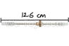 WPL C14 C-14 Hercules Parts-08-03 Front axle shaft with copper teethWPL C14 C-14 RC Car Parts,WPL Hercules Parts,WPL C14 C-14 RC Military Truck Spare parts Accessories,WPL 4X4 1:16 Off-road Truck Parts