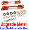 WPL C14 C-14 Hercules Parts-08-28 Upgrade Metal Length Adjustable Rod(4pcs)-RedWPL C14 C-14 RC Car Parts,WPL Hercules Parts,WPL C14 C-14 RC Military Truck Spare parts Accessories,WPL 4X4 1:16 Off-road Truck Parts