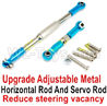 WPL C14 C-14 Hercules Parts-09-08 Upgrade Adjustable Metal Horizontal Rod and Servo Rod-Include the Wrench and Screws-Reduce steering vacancy-BlueWPL C14 C-14 RC Car Parts,WPL Hercules Parts,WPL C14 C-14 RC Military Truck Spare parts Accessories,WPL 4X4 1:16 Off-road Truck Parts