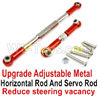 WPL C14 C-14 Hercules Parts-09-10 Upgrade Adjustable Metal Horizontal Rod and Servo Rod-Include the Wrench and Screws-Reduce steering vacancy-RedWPL C14 C-14 RC Car Parts,WPL Hercules Parts,WPL C14 C-14 RC Military Truck Spare parts Accessories,WPL 4X4 1:16 Off-road Truck Parts