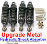 WPL C14 C-14 Hercules Parts-11-08 Upgrade Metal Hydraulic Shock Absorber-Black(4pcs)-Upper and lower hole spacing:65mm-48mm,diameter:15MMWPL C14 C-14 RC Car Parts,WPL Hercules Parts,WPL C14 C-14 RC Military Truck Spare parts Accessories,WPL 4X4 1:16 Off-road Truck Parts