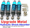 WPL C14 C-14 Hercules Parts-11-10 Upgrade Metal Hydraulic Shock Absorber-Blue(4pcs)-Upper and lower hole spacing:65mm-48mm,diameter:15MMWPL C14 C-14 RC Car Parts,WPL Hercules Parts,WPL C14 C-14 RC Military Truck Spare parts Accessories,WPL 4X4 1:16 Off-road Truck Parts