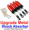 WPL C14 C-14 Hercules Parts-11-16 Upgrade Metal Shock Absorber(4pcs)-Full length 61MM, compression stroke is 10MM,the thickest is 11MM,2.5MM screw hole-Red(Only be used For C14 C24)WPL C14 C-14 RC Car Parts,WPL Hercules Parts,WPL C14 C-14 RC Military Truck Spare parts Accessories,WPL 4X4 1:16 Off-road Truck Parts