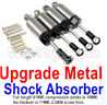 WPL C14 C-14 Hercules Parts-11-17 Upgrade Metal Shock Absorber(4pcs)-Full length 61MM, compression stroke is 10MM,the thickest is 11MM,2.5MM screw hole-Silver(Only be used For C14 C24)WPL C14 C-14 RC Car Parts,WPL Hercules Parts,WPL C14 C-14 RC Military Truck Spare parts Accessories,WPL 4X4 1:16 Off-road Truck Parts