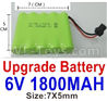 WPL C14 C-14 Hercules Parts-14-05 Upgrade 6V 1800MAH Battery(1pcs)-Size-7X5cmWPL C14 C-14 RC Car Parts,WPL Hercules Parts,WPL C14 C-14 RC Military Truck Spare parts Accessories,WPL 4X4 1:16 Off-road Truck Parts