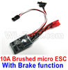 WPL C14 C-14 Hercules Parts-16-03 10ABrushed micro ESC-With Brake function VersionWPL C14 C-14 RC Car Parts,WPL Hercules Parts,WPL C14 C-14 RC Military Truck Spare parts Accessories,WPL 4X4 1:16 Off-road Truck Parts