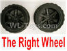 Wltoys 10402 10402.0856 The whole Right wheel(2 set-Include the Wheel hub and Tire lether)