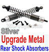 Wltoys 10402 Upgrade Metal Rear Shock Absorbers(2pcs)-Silver