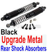 Wltoys 10402 Upgrade Metal Rear Shock Absorbers(2pcs)-Black