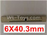 Wltoys 10402 10402.0863 Rear drive pinion shaft-6X40.3mm Wltoys 10402 10402.0863 Rear drive pinion shaft-6X40.3mm
