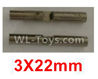 Wltoys 10402 K949-52 Planetary gear shaft(2pcs)-3X22mm
