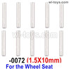 Wltoys 104001 Positioning pin,Axis Pin For the Wheel Seat. 12428-0072.1.5X10mm.
