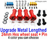 Wltoys 104001 Upgrade Metal Lengthed 24mm Hex wheel seat Parts with pin. Total 4 set. 4 Color you can choose.