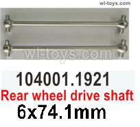 Wltoys 104001 Rear wheel drive shaft. 104001.1921.6x74.1mm.