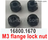 Wltoys 104001 M3 flange lock nut. 168001670