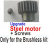 Wltoys 104001 22T Steel motor gear and screws