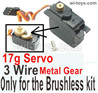 Wltoys 104001 Upgrade Metal Servo Parts. 17g Servo With Metal Gear and 3 Wire