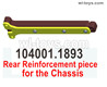 Wltoys 104001 Rear Reinforcement piece for the Chassis. 104001.1893